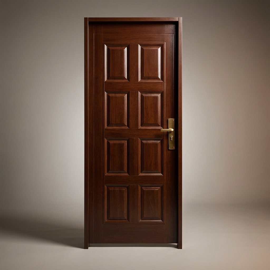 Puerta Económica AS2 · Marrón